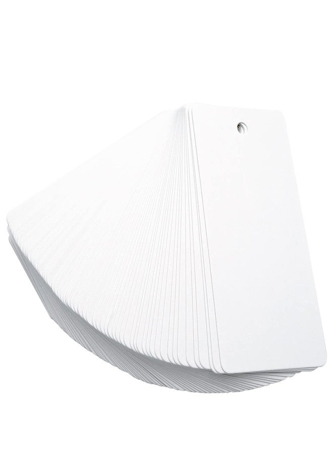 g2 بلس مجموعة G2PLUS من 100 بطاقة هدايا فارغة، مقاس 3.5 بوصة × 1.7 بوصة، مصنوعة من ورق كرافت أبيض، مزودة بخيط، بطاقات مستطيلة معلقة مناسبة للأعمال الفنية والحرف اليدوية، وحفلات الزفاف، والأعياد، ويوم المعلم، وعيد الميلاد، وعيد الشكر، وتوزيعات الحفلات. - Image 4